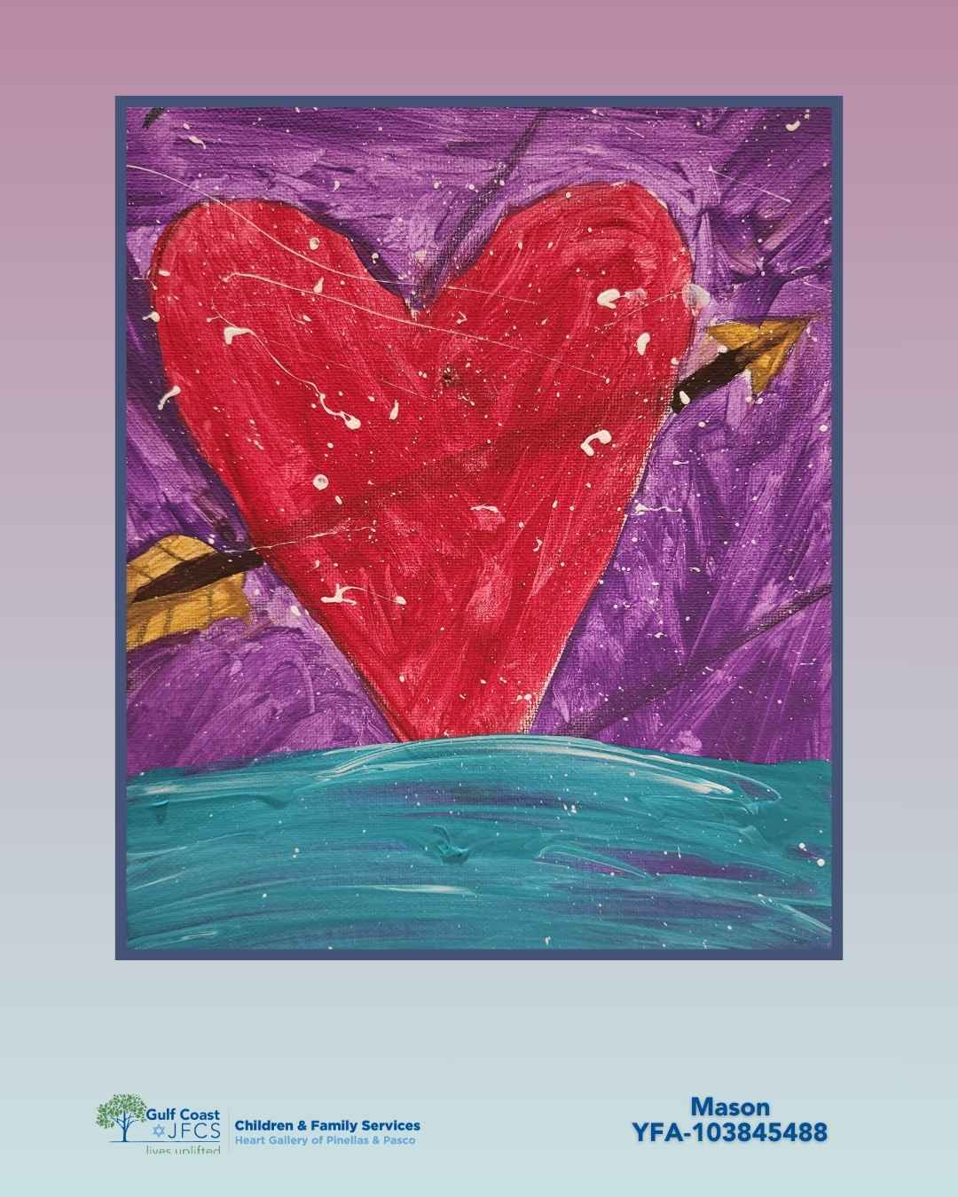 Pinellas-Pasco Heart Gallery logo, "A Program of Gulf Coast JFCS"