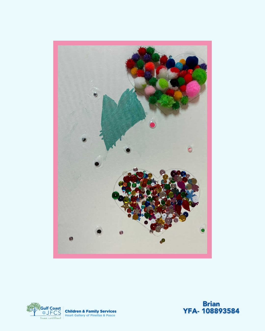 Pinellas-Pasco Heart Gallery logo, "A Program of Gulf Coast JFCS"